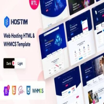 Hostim – Web Hosting Services HTML Template with WHMCS